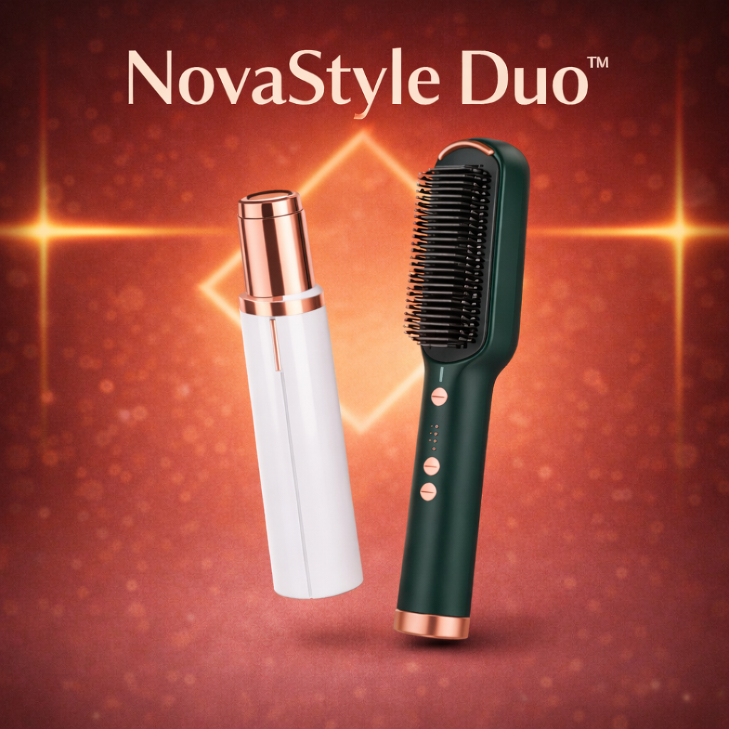 NovaStyle Duo™ (Depiladora Facial + Cepillo Alisador)